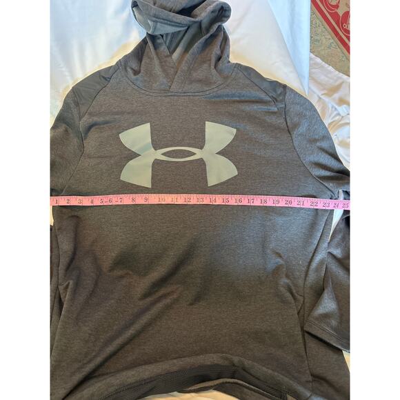 EUC Under Armour Mens Size XL Cold Gear Dark Gray Black Hoodie Warm Unisex Adult - Picture 3 of 7